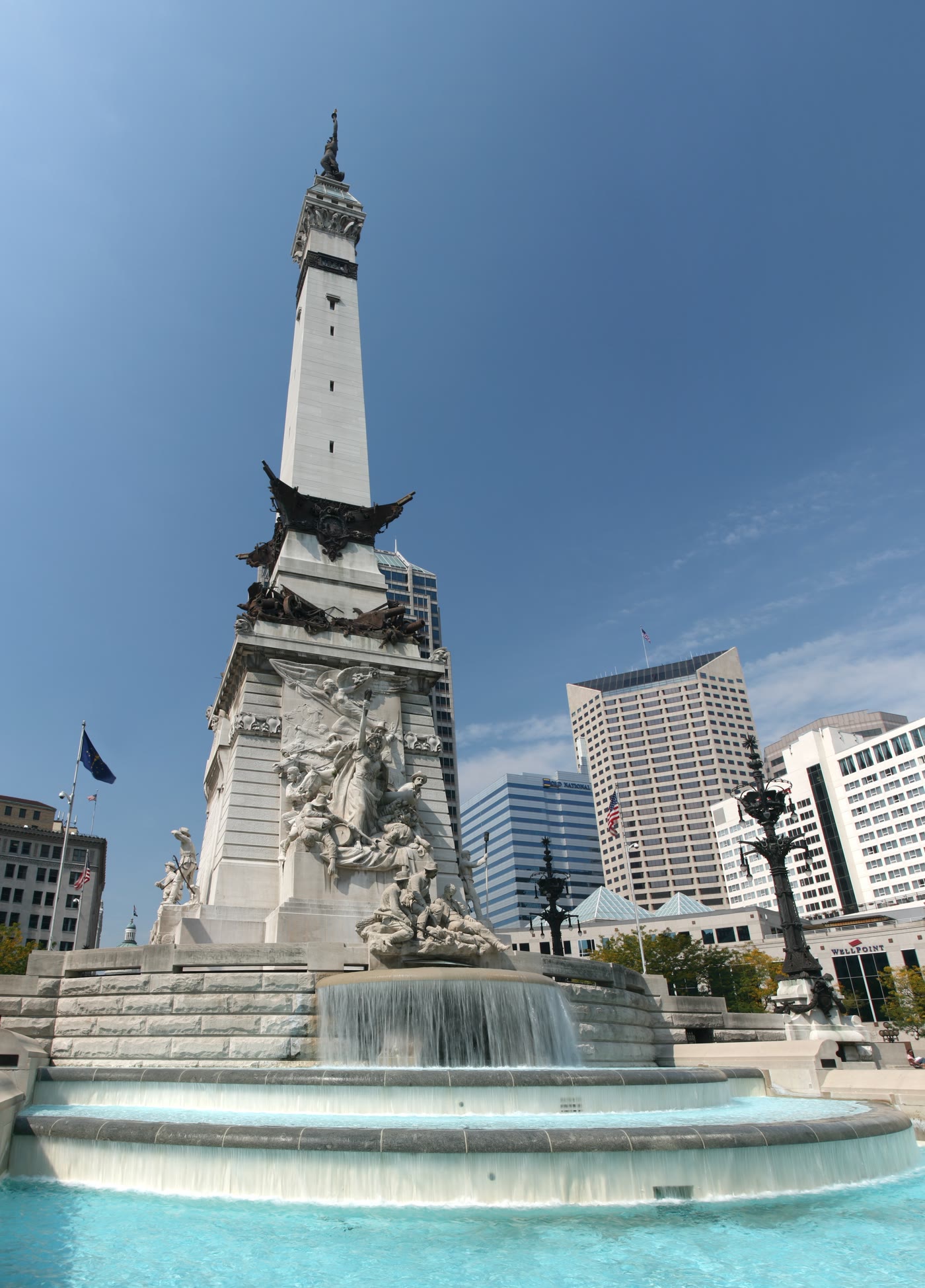 Soldiers and Sailors Monument on Monument Circle in Indianapolis